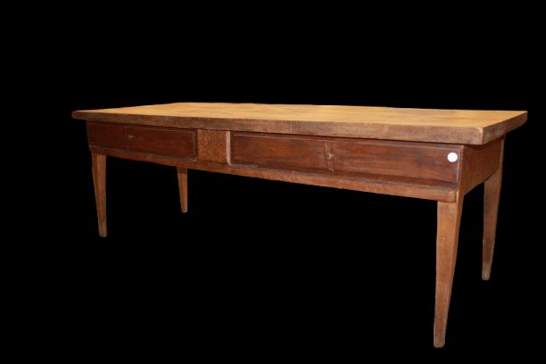 Tavolo rettangolare in legno massello dallo stile rustico o fratino-photo-1