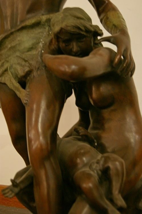 Scultura in bronzo firmata A. De Luca-photo-1