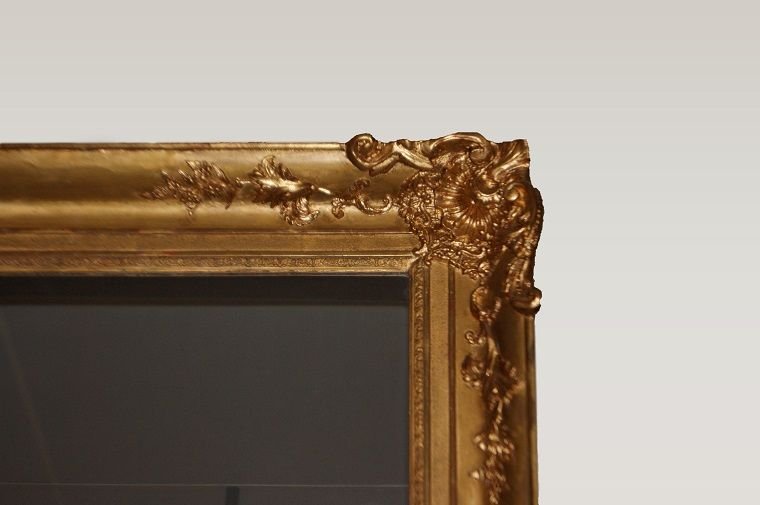 Grande specchiera foglia oro-photo-2