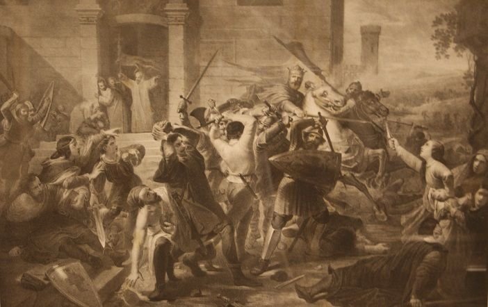 Stampa italiana "La cacciata di Federico Barbarossa da Alessandria"-photo-2
