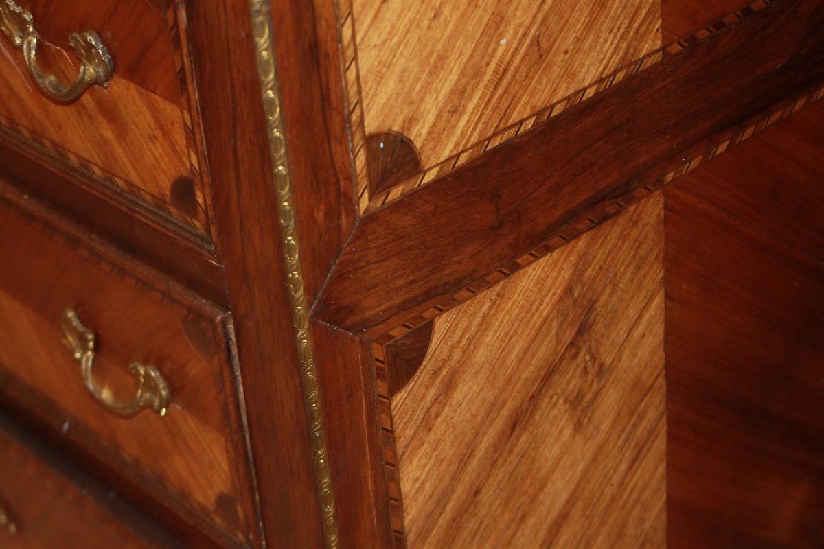 Settimino Francese stile Transizione di metà 1800 in bois de rose-photo-2
