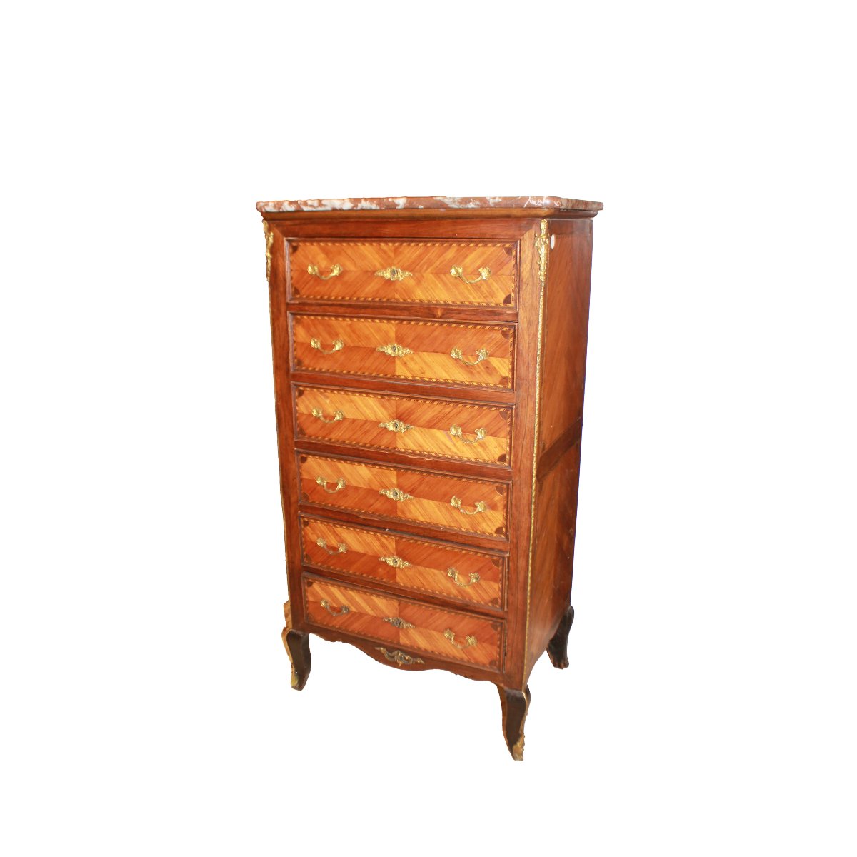 Settimino Francese stile Transizione di metà 1800 in bois de rose
