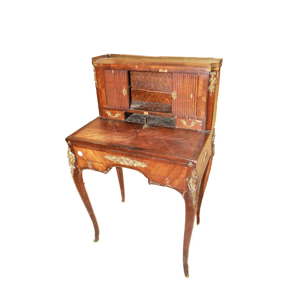 Piccolo bonheur du jour Stile Luigi XV di metà 1800