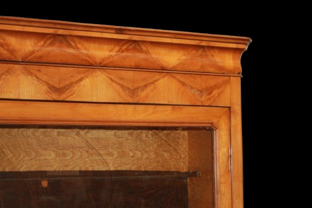 Grande Credenza Luigi Filippo in Legno di Mogano Biondo XIX secolo-photo-2