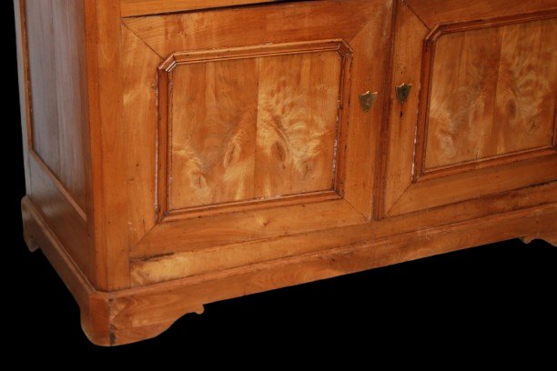 Grande Credenza Luigi Filippo in Legno di Mogano Biondo XIX secolo-photo-3