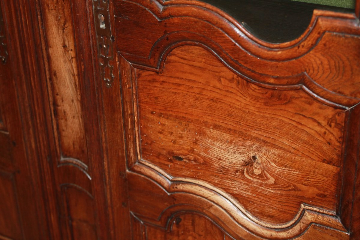 Splendida vetrina a due ante stile provenzale XIX secolo-photo-3