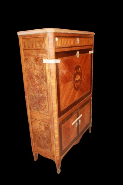 Grande Secretaire Francese di inizio 1800 Stile Luigi XVI-photo-1