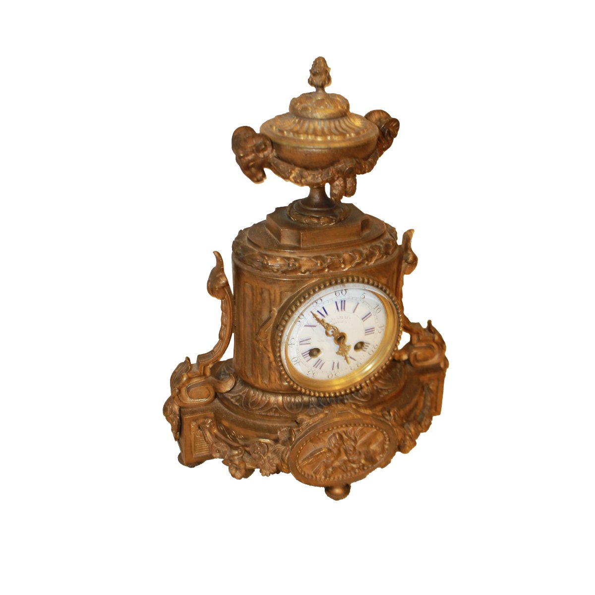 Orologio da tavolo francese dell'Ottocento dal gusto eclettico