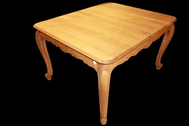 Tavolo allungabile Provenzale del 1800 in Rovere (Sverniciato)-photo-2