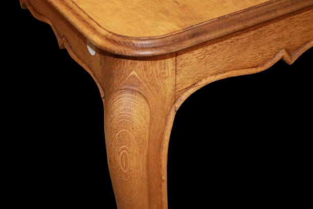 Tavolo allungabile Provenzale del 1800 in Rovere (Sverniciato)-photo-4