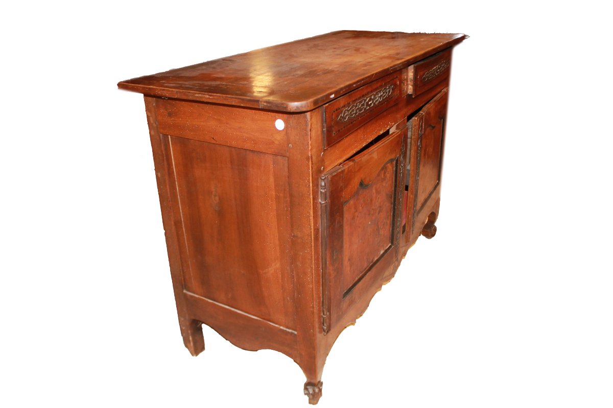 Credenza francese Provenzale della seconda metà del 1800 in legno di noce-photo-3