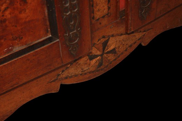 Credenza francese Provenzale della seconda metà del 1800 in legno di noce-photo-4