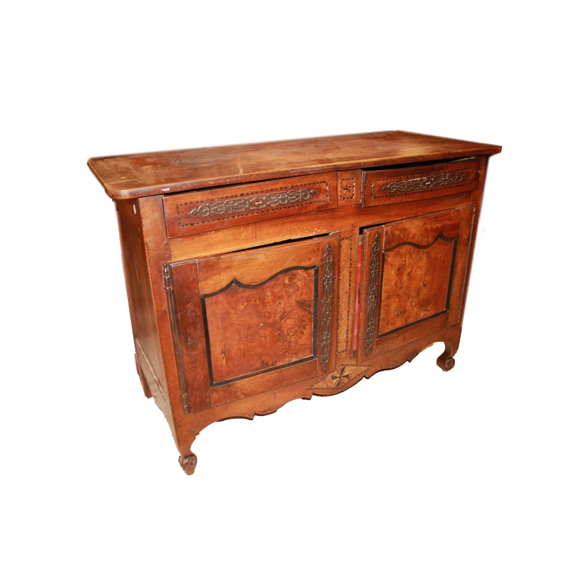 Credenza francese Provenzale della seconda metà del 1800 in legno di noce