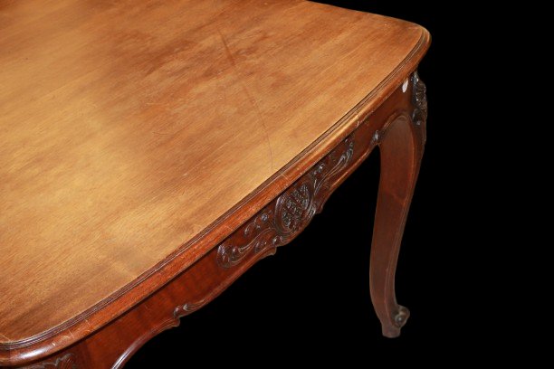 Tavolo Fisso stile Provenzale di fine 1800 in legno di noce-photo-1