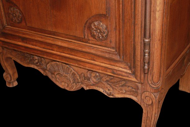 Credenzino Alto stile Provenzale del 1800 in legno di Rovere-photo-4