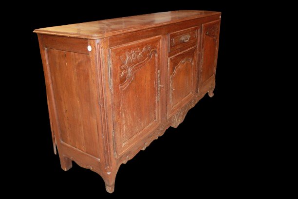 credenza francese Provenzale della seconda metà del 1800 in legno massello di rovere-photo-3