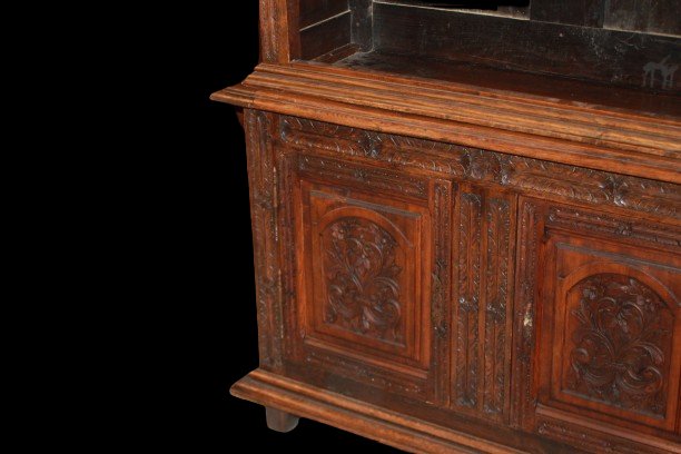 Credenza Francese Riccamente Intagliata XIX secolo-photo-4