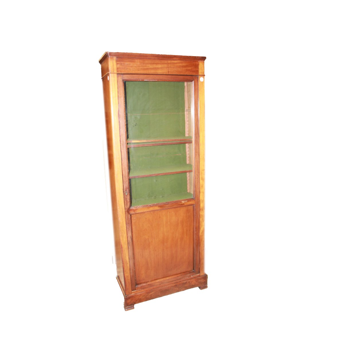 Vetrina Libreria 1 porta Francese in Mogano XIX secolo