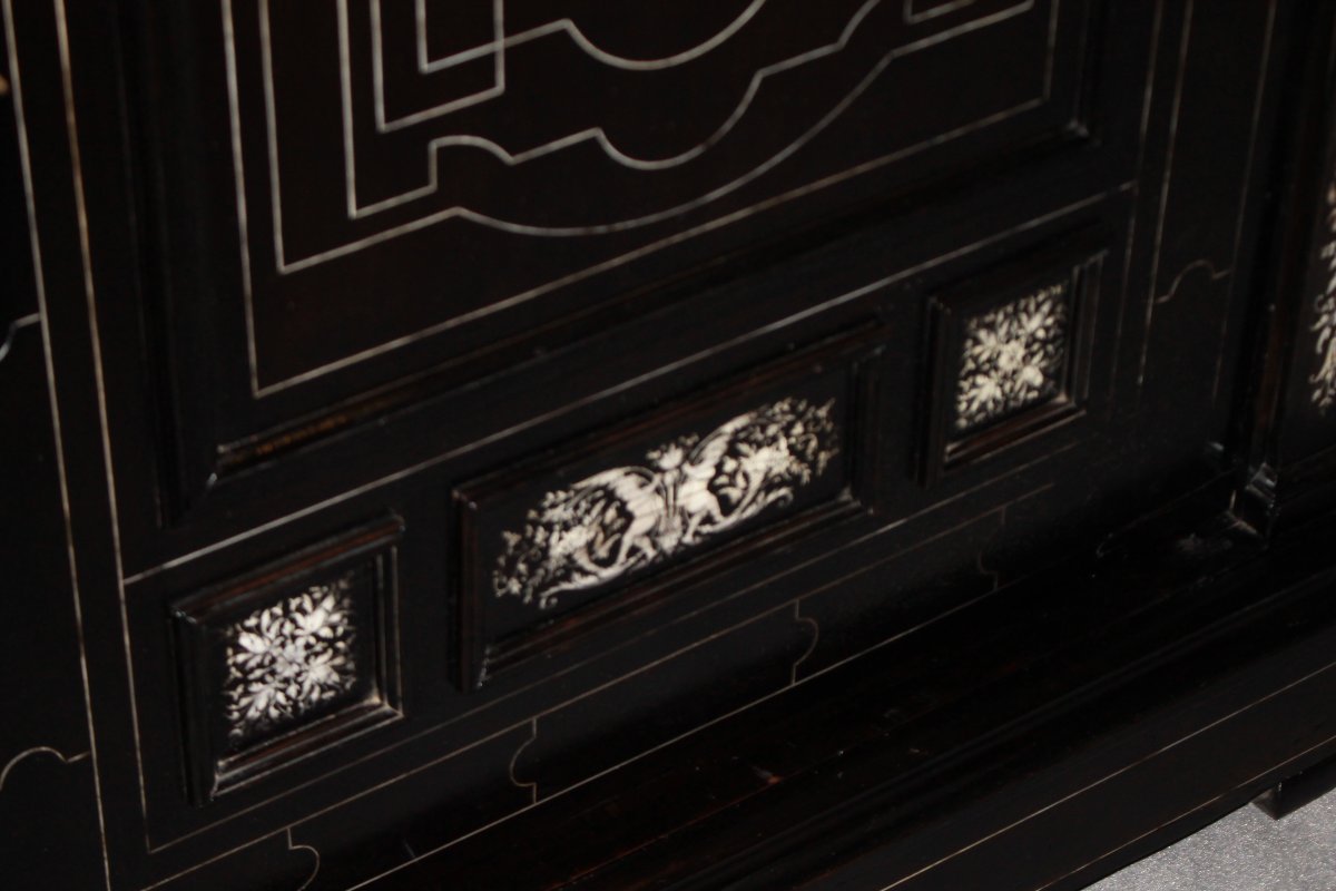 Elegante credenzino lombardo di inizio XIX secolo-photo-4