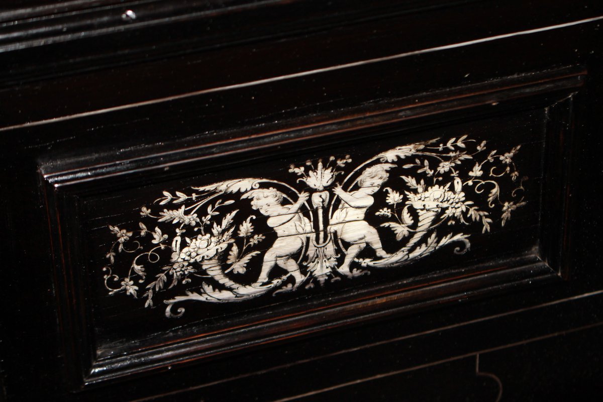 Elegante credenzino lombardo di inizio XIX secolo-photo-4