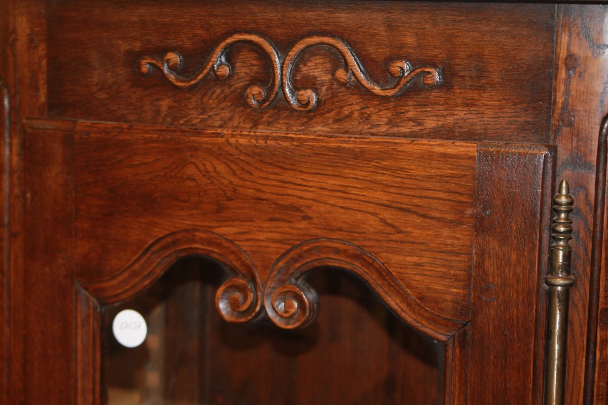 Piccola vetrina provenzale in rovere XIX secolo-photo-3