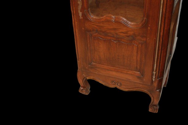 Piccola vetrina provenzale in rovere XIX secolo-photo-4