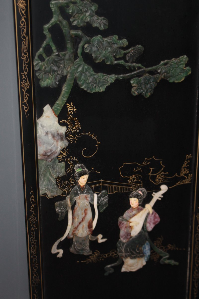 6 Pannelli cinesi decorativi – prima metà del XX secolo-photo-2