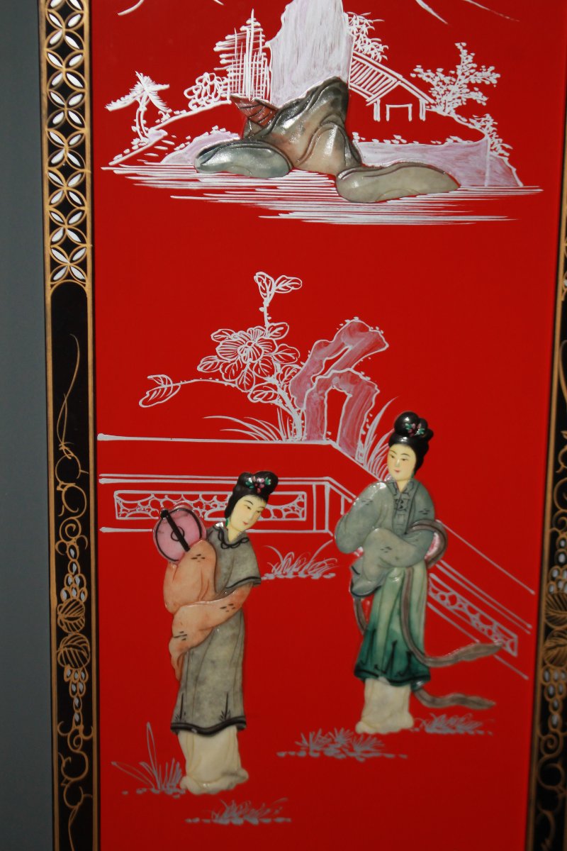 6 Pannelli cinesi decorativi – prima metà del XX secolo-photo-7