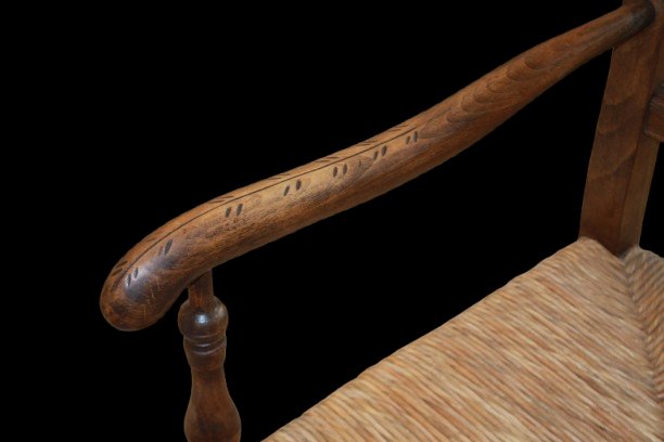 Coppia di Bellissime Poltrone Stile Provenzale di fine 1800 in noce-photo-4