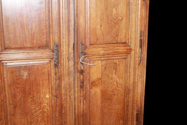 Armadio provenzale a due ante in rovere, fine XVIII secolo-photo-3