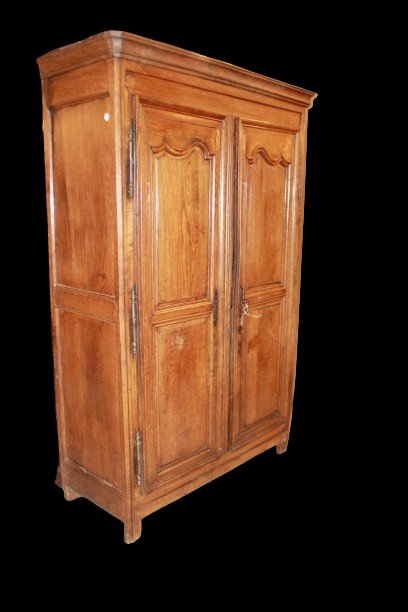 Armadio provenzale a due ante in rovere, fine XVIII secolo-photo-1