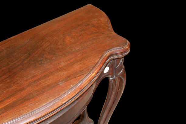 Tavolino da gioco consolle, Luigi Filippo, seconda metà del XIX secolo-photo-4