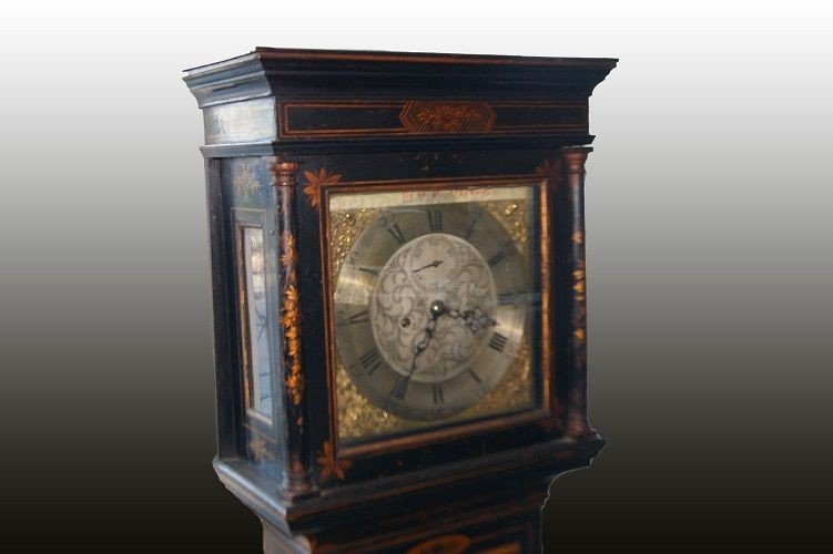 Horloge à Colonne Chinoiserie Anglaise Du Début Des Années 1800-photo-2