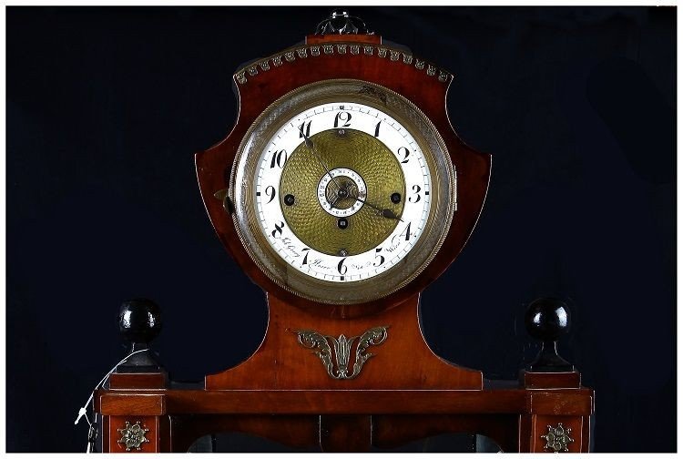 Horloge Autrichienne De Style Biedermeier En Acajou Du Début Des Années 1800-photo-2