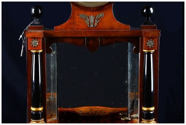 Horloge Autrichienne De Style Biedermeier En Acajou Du Début Des Années 1800-photo-3