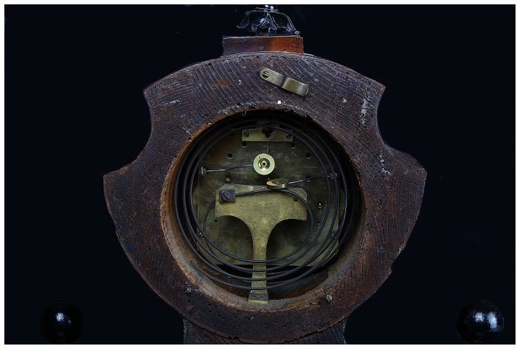 Horloge Autrichienne De Style Biedermeier En Acajou Du Début Des Années 1800-photo-3