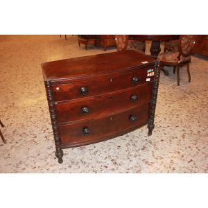 Comoncino della prima metà 1800 stile Regency in legno di mogano