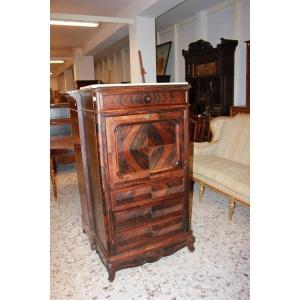 Piccolo secretaire francese della seconda metà del 1800, stile Luigi Filippo