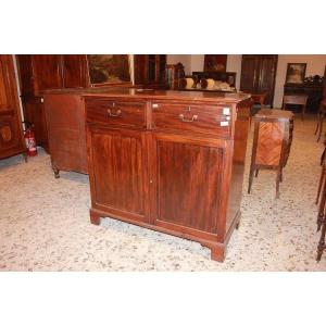 Credenza Servante inglese della prima metà del 1800, stile Regency, in legno di mogano 