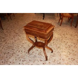 Toilette francese di metà 1800, stile Carlo X, in legno di palissandro