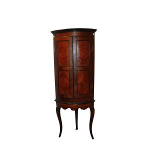 Angoliera francese di inizio 1800, stile Luigi XV, in legno di noce