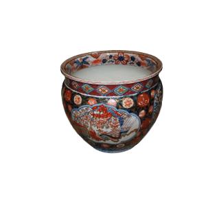 Cachepot vaso giapponese di fine 1800 Stile Imari