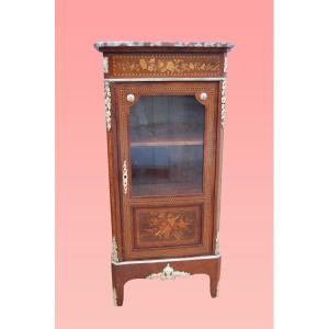 Vetrinetta francese della seconda metà del 1800, stile Luigi XVI,
