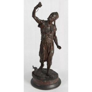 French sculpture from the second half of the 1800s, in bronze signed Pierre-Jules Mêne (1810-79
