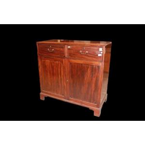 Credenza Servante inglese della prima metà del 1800, stile Regency, in legno di mogano e piuma 