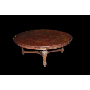 Grande tavolo francese di inizio 1800, stile Luigi XVI, in legno di mogano