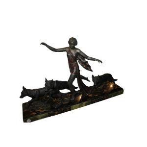 Grande Scultura Decò da Appoggio inizio XX secolo