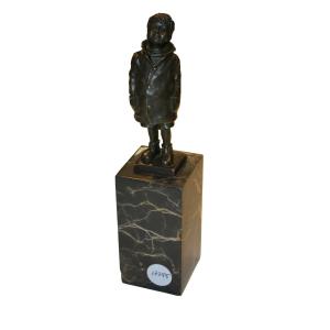 Piccola Scultura Parigina raffigurante Giovane Fanciullo XX secolo