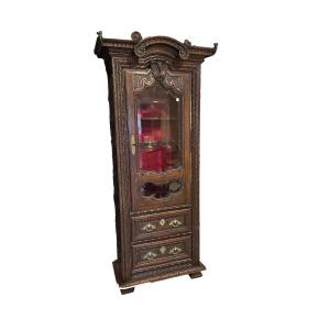 Particolarissima Vetrina Francese del 1800 riccamente Intagliata