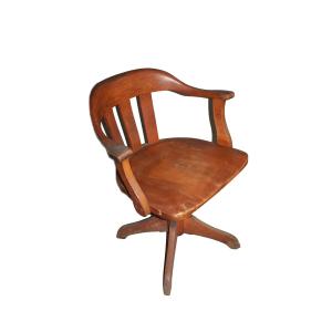 Poltrona Girevole da Scrivania inglese XX secolo